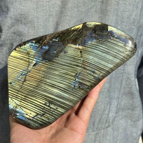 Pietra cristallo quarzo labradorite naturale 5,47 libbre esemplare minerale guarigione.XL2301 - Foto 6 di 13