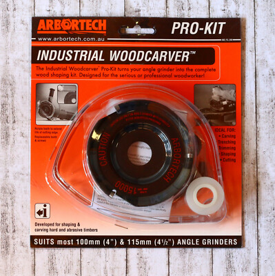 Arbortech Frässcheibe IND.FG.200 Industrial Woodcarver Prokit mit Schutzhaube 