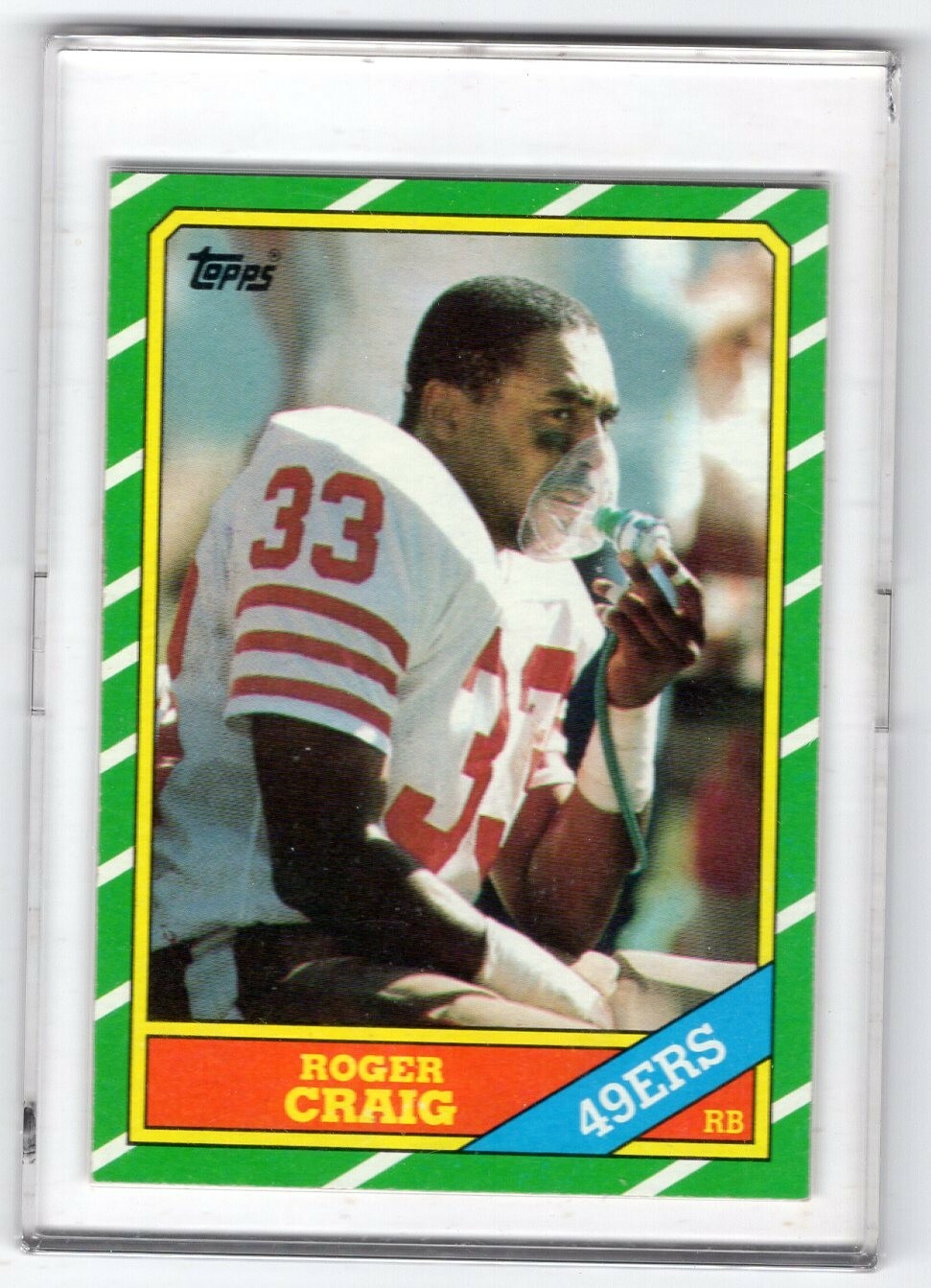 1986 Topps Roger Craig #157 San Francisco 49ers