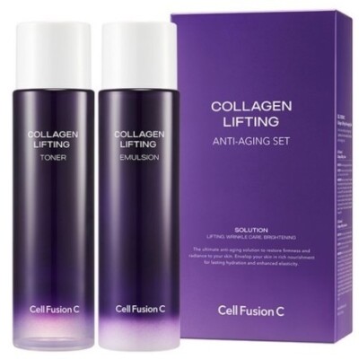 Cell Fusion C collagen lifting toner 150ml emulsion 150ml  anti aging wrinkle