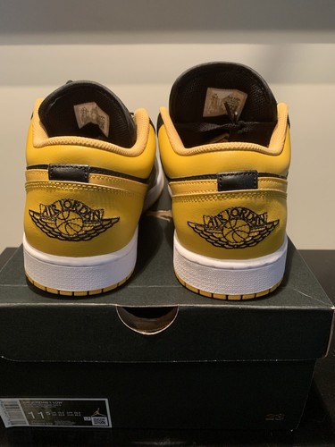 Nike Air Jordan 1 Low 553558-072 Black Yellow EU45.5 US11,5 UK10,5 - Bild 3 von 4