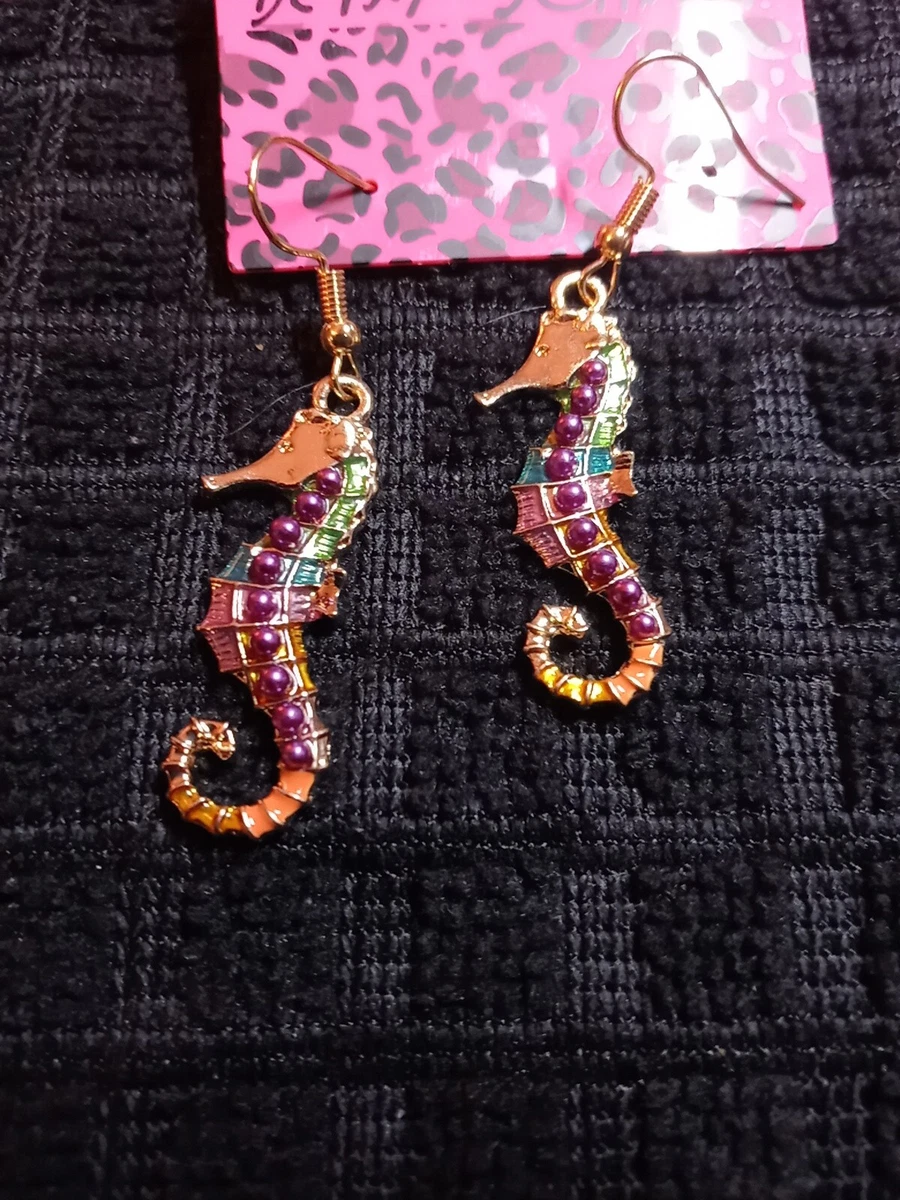 betsey johnson seahorse earrings eBay