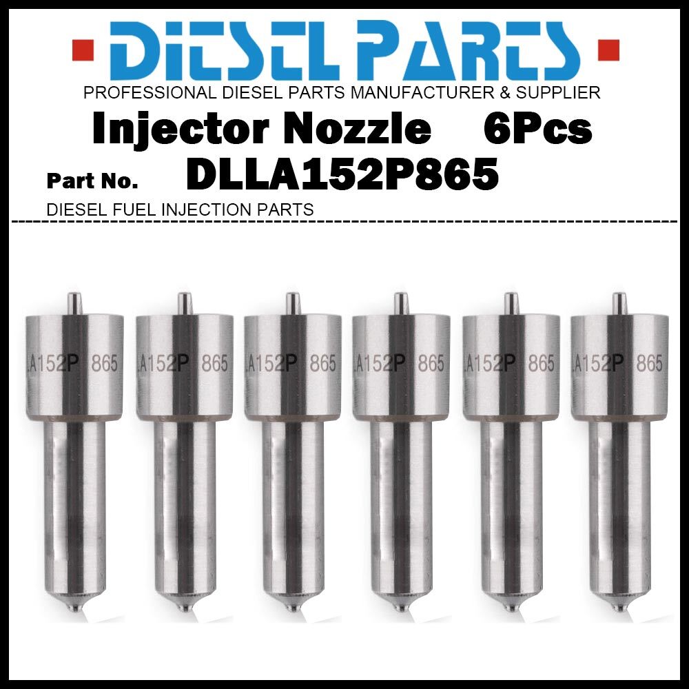 6Pcs Injector Nozzle DLLA152P865 for ISUZU Giga 6WF1 6WG1