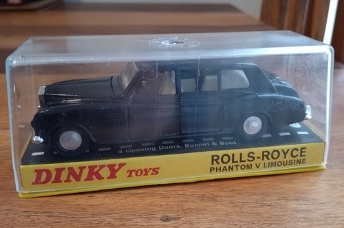 DINKY TOY 152 ROLLS ROYCE PHANTOM V LIMOUSINE DARK BLUE - Picture 8 of 10