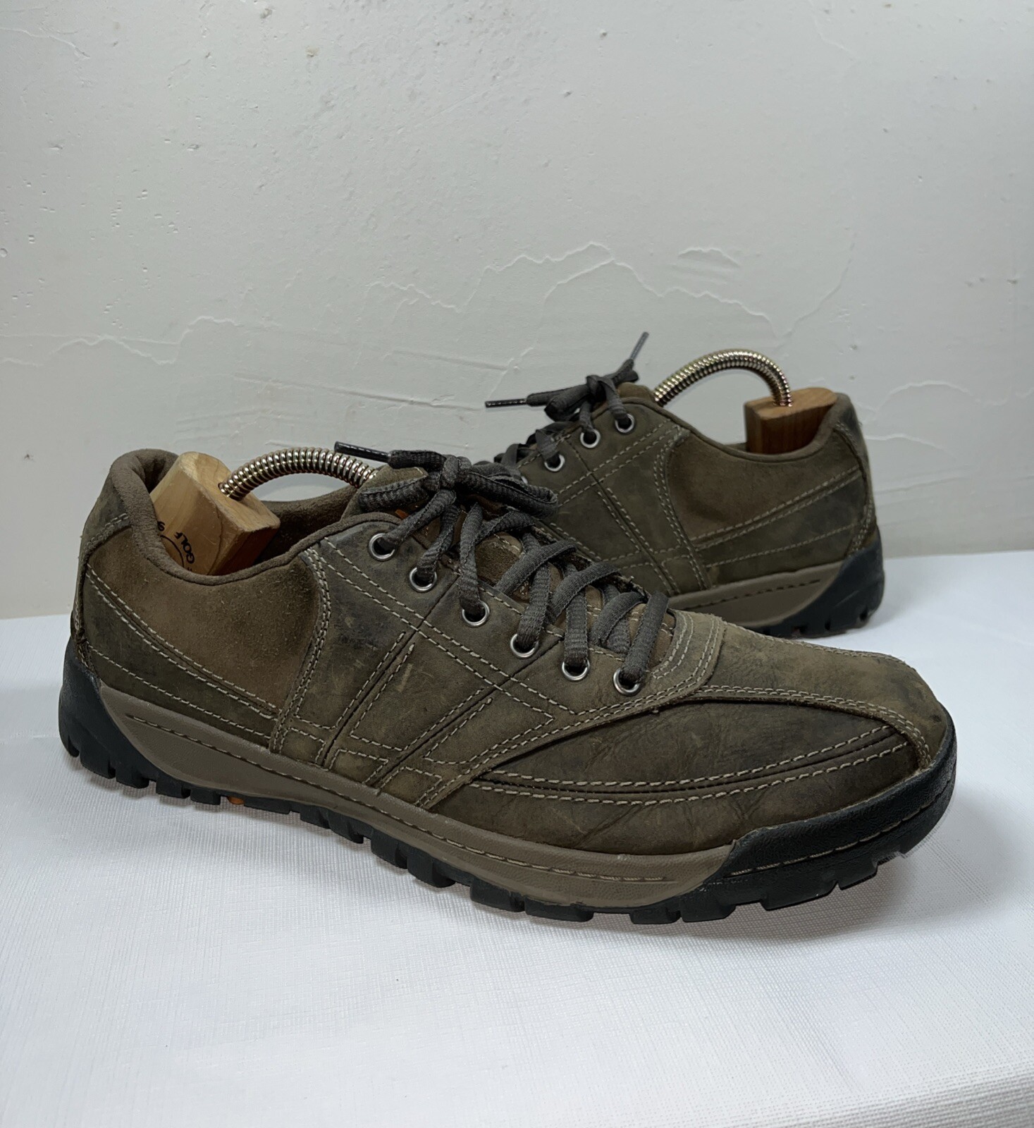 Scarpa MERRELL uomo mensa viaggio spin pelle taglia 11 5 J42099 marrone casual passeggio