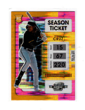 2022 Panini Chronicles Contenders Optic Pink Pulsar Prizm Oneil Cruz Rookie RC