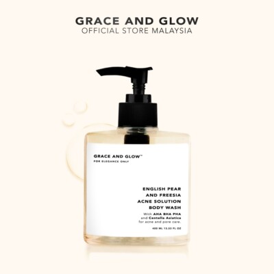 Grace And Glow English Pear &Freesia Body Wash Perfume Shower Gel 400ml