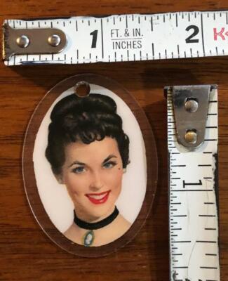 Vintage Genesee Beer Ask Jenny Key Chain Cheesecake Model Pinup Pretty Face #C4