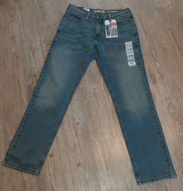 LEVI STRAUSS S67 ATHLETIC FIT SIGNATURE DENIM JEANS 36 X 34 | eBay