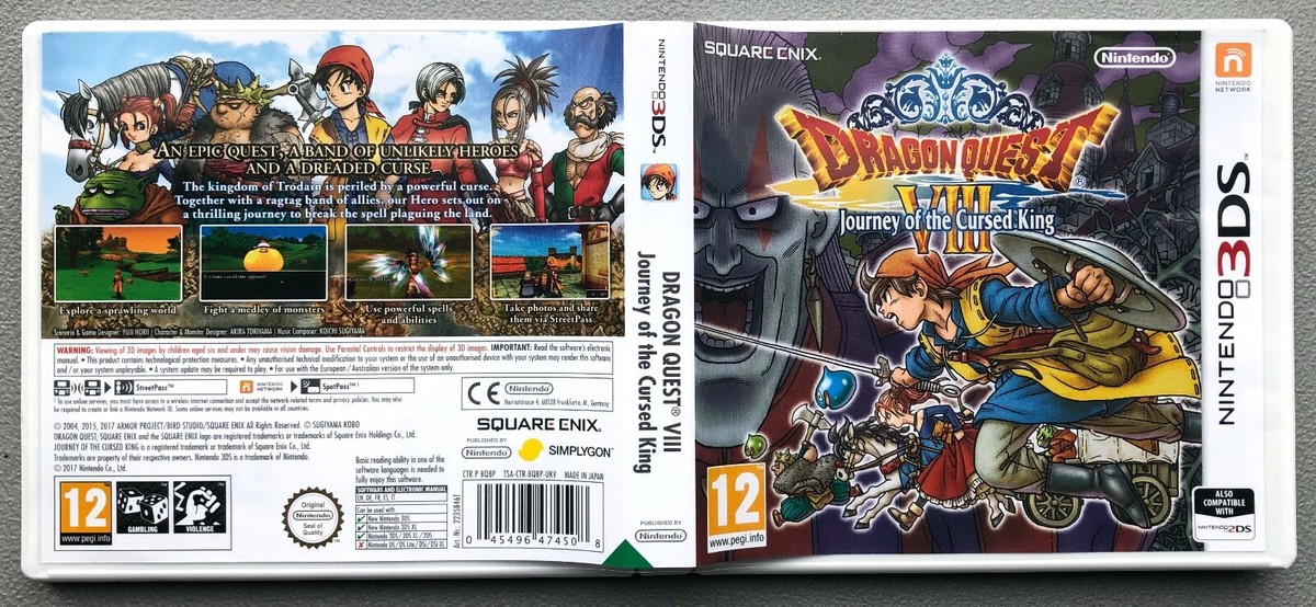 NINTENDO 3DS DRAGON QUEST VIII : JOURNEY OF THE CURSED KING game