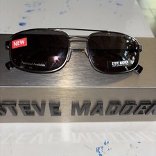 STEVE MADDEN SUNGLASSES TILTIN GUNMETAL 57/17/145 BRAND NEW