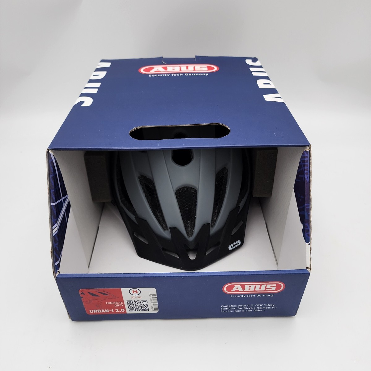 Abus Urban-I 2.0 Bike Helmet CONCRETE GREY Medium | eBay Abus Urban-I 2.0 Bike Helmet CONCRETE GREY Medium | eBay