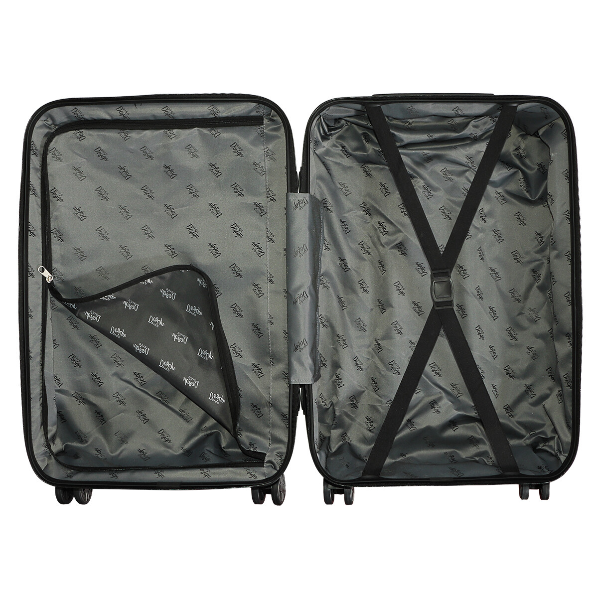 Biggdesign Moods Up Hard Luggage Sets, 3 Pcs. 44 - 66 - 99 lbs, 100% ABS