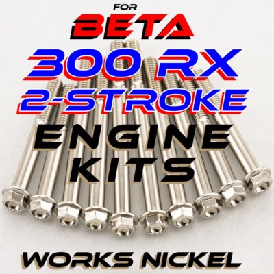 Works Nickel ENGINE Bolt Kit for 2022-Current Beta 300 RX 2-Stroke (2T)