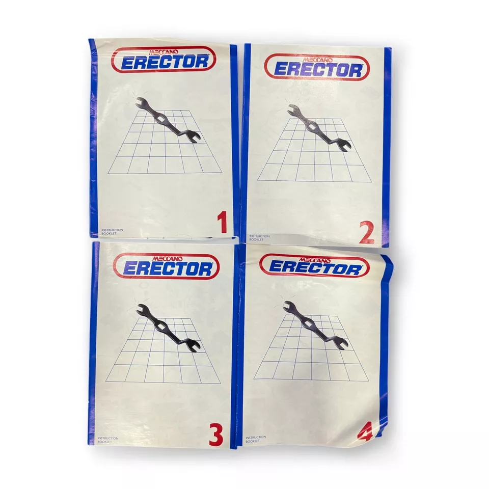 Meccano Erector Set #4 Construction Set 51 Models Metal Pieces set 030404 - Image 4 of 4