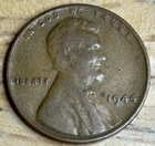 1944 wheat penny no mint mark