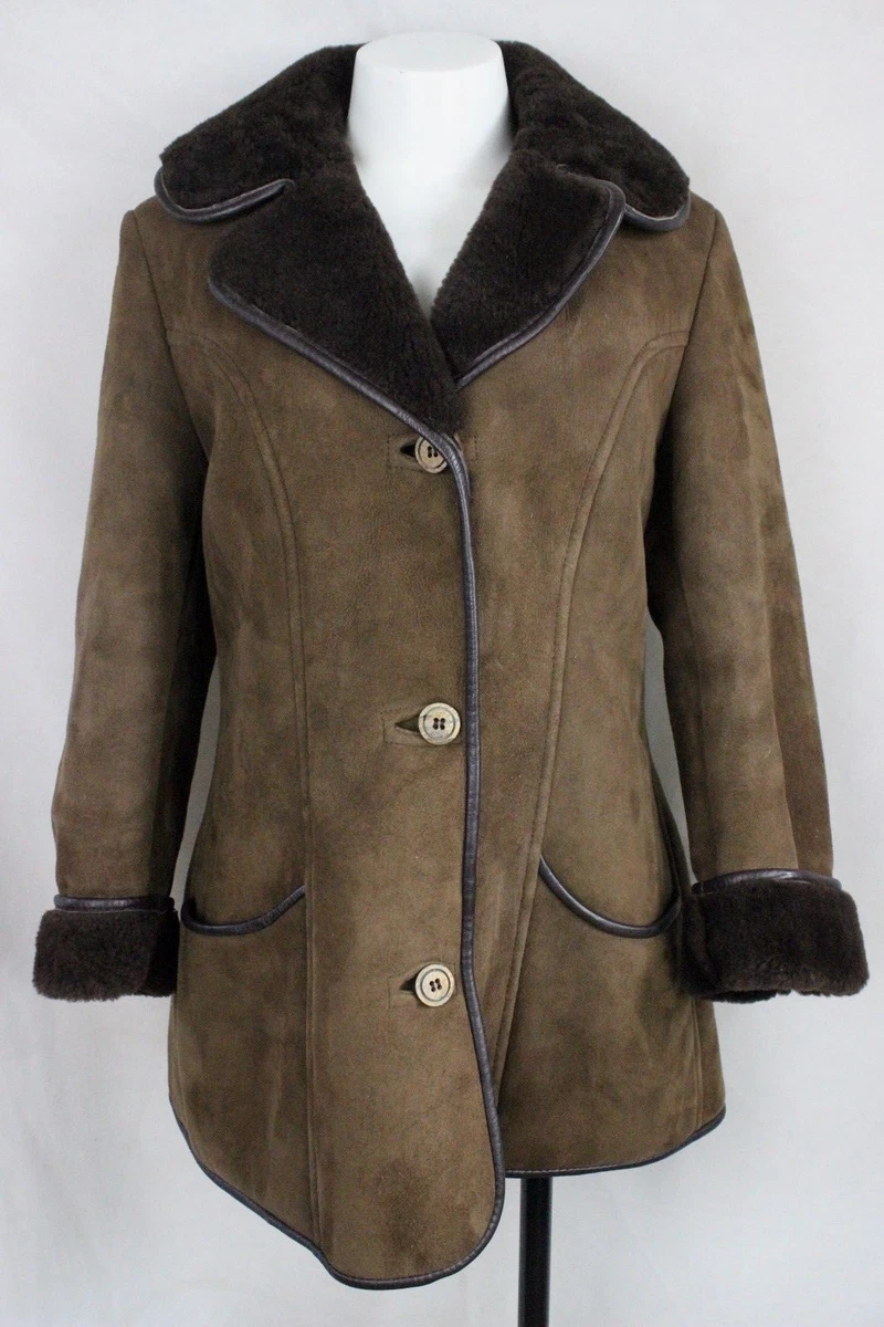 UK 12 Antartex Loch Lomond Vintage Women s Sheepskin Coat eBay
