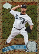 ANIBAL SANCHEZ 2011 TOPPS COGNAC DIAMOND ANNIVERSARY #596 MARLINS  (BOX ID:14295