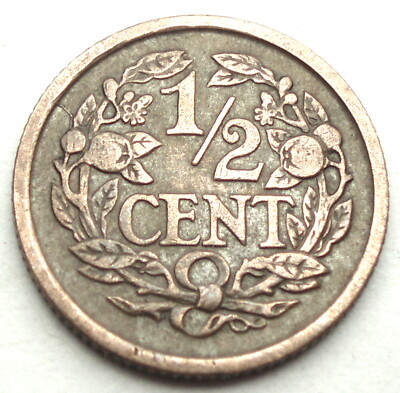 NETHERLANDS 1/2 CENT 1915 ZZ1.8 | eBay