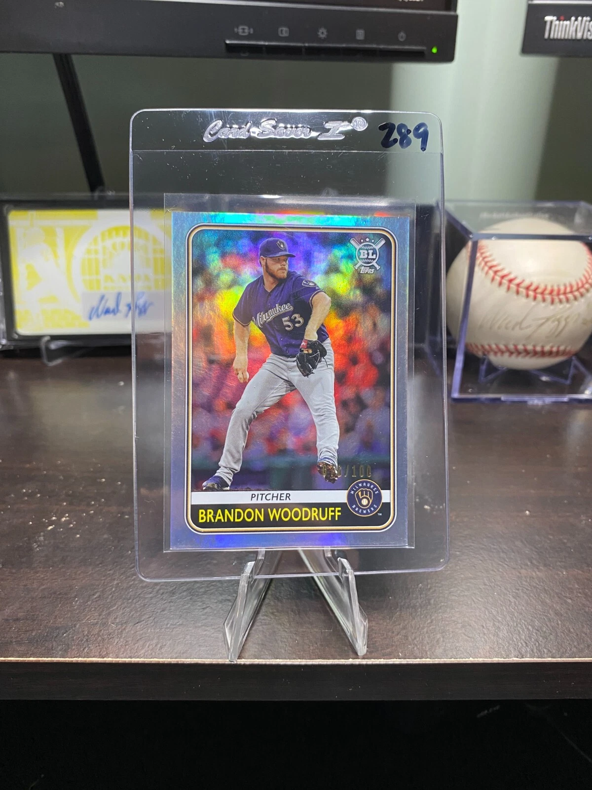 2020 Topps Big League - Brandon Woodruff #190 Rainbow Foil /100