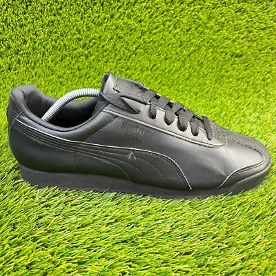 Puma Roma Basic Mens Size 11 Black Athletic Leather Running