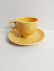 Vintage Fiesta Yellow Homer Laughlin Teacup and Saucer Intended For Export