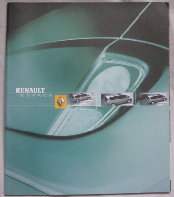 April 2003 Renault Espace Range Brochure Publication No. 7701380533