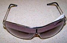 LIZ CLAIBORNE Sunglasses 85559 - JACKIE2 SILVER FRAME WRAP BR LENS 100 UV NWT