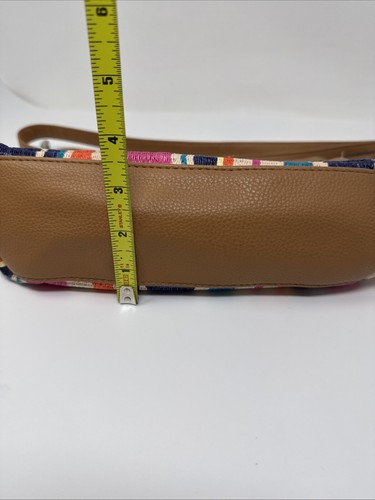 Rosetti Multicolored striped Double handle shoulder Crossbody bag EC - Picture 13 of 15