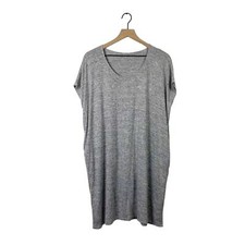 Wilfred free heathered grey scoop neck sweater dress medium