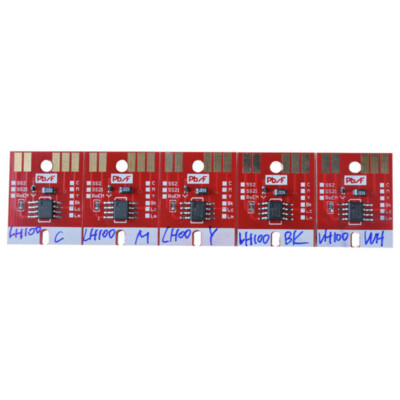 5x Chip Permanent for Mimaki LH100-0659 220ml UV Cartridge UJF3042/UJF6042 CMYKW