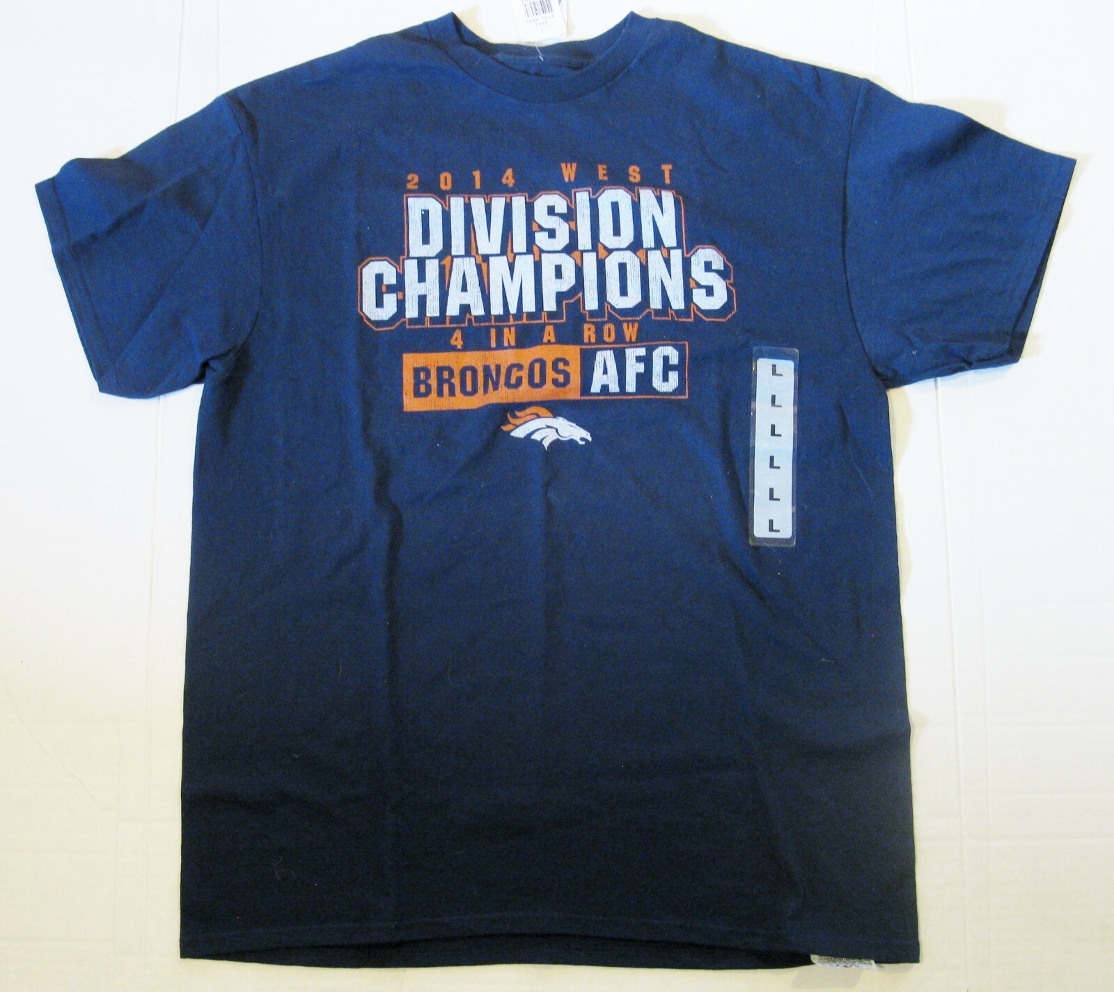 Maglietta Denver Broncos 2014 NFL AFC West Division Champions quattro di fila