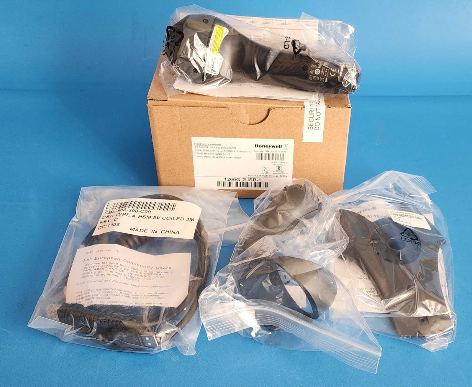 Honeywell 1200G-2USB-1 Single-Line Wired USB Handheld Barcod