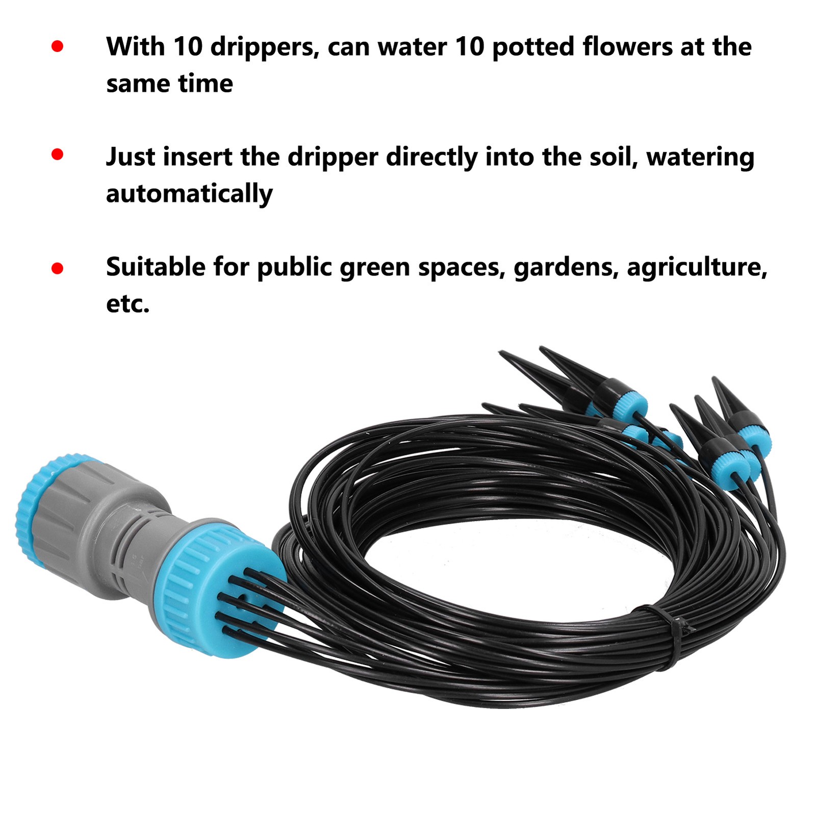 Drip Irrigation System With 10 Water Dripper Automatic Flower Watering Devi BAJ