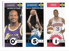 ALLEN IVERSON SHAQUILLE O'NEAL ROOKIE 1996-97 UPPER DECK CHOICE M152 M132 SIXERS