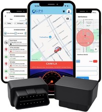 OBD2 GPS Tracker for Vehicles 1 Month Free, Real-Time Tracking Every 10s,...