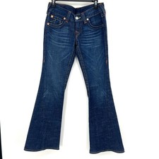 Vintage True Religion Y2K Dark Wash Flare Jeans Made in USA Women's 28