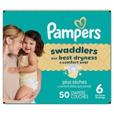 Pampers Swaddlers size 6 - 50 Count- 39.99 for one box