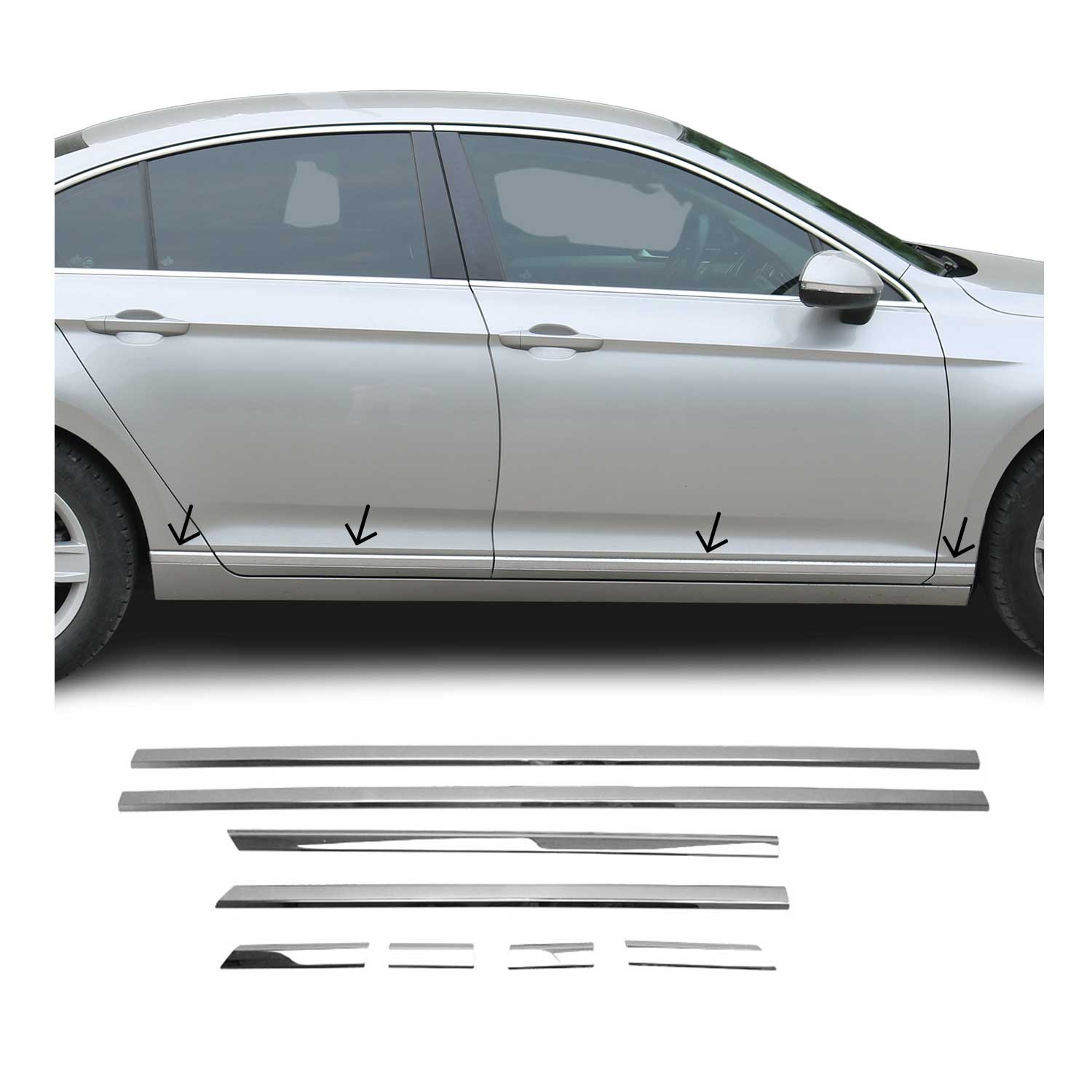 Baguette de porte latérale pour sublimer votre Passat B8 Berline en voyage