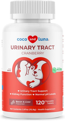 Cranberry for Dogs 120 Tablets - UTI, Bladder Health & Incontinence | Cranberry