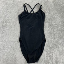 Capezio Womens Black Double Strap Camisole Leotard Size Small Ballet Dance