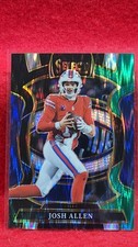 2025 Panini Select Josh Allen Black & Green Prizm Shock Concourse #86 Bills