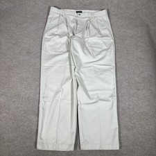 Vintage Dockers Recode Pants Mens 36x29 Relaxed Fit Ivory Pleated Khaki New NWT