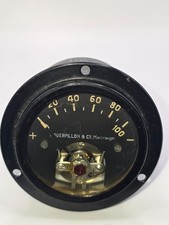 Luftfahrtinstrument Flugzeug Guerpillon Montrouge Voltmeter Amperemeter 1951
