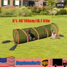 2 Packs Dog Cat Pet Play Tunnel Cat Play House Cat Enclosures for Indoor/Outdoor