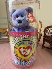 TY Beanie Babies 2001 Official Club Clubby IV Purple Bear Sealed Retire NIP