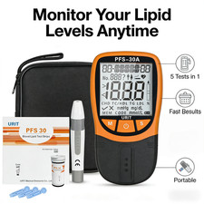 Blood Lipid Analyzer 5In1TC/HDL/TG/LDL Blood Monitoring Total Cholesterol PFS-10