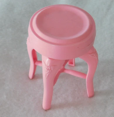 1987 vintage POUPEE BARBIE MATTEL 4764 fauteuil CHAISE tabouret Living Pretty - Photo 1/4