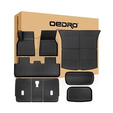 OEDRO Floor Mats for Tesla Model Y Juniper 2025-2026, Front Rear Mats with ...
