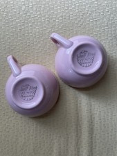 Pair Vintage Russel Wright Shell Pink Sterling China Rare Mug Design 1940s-1950s